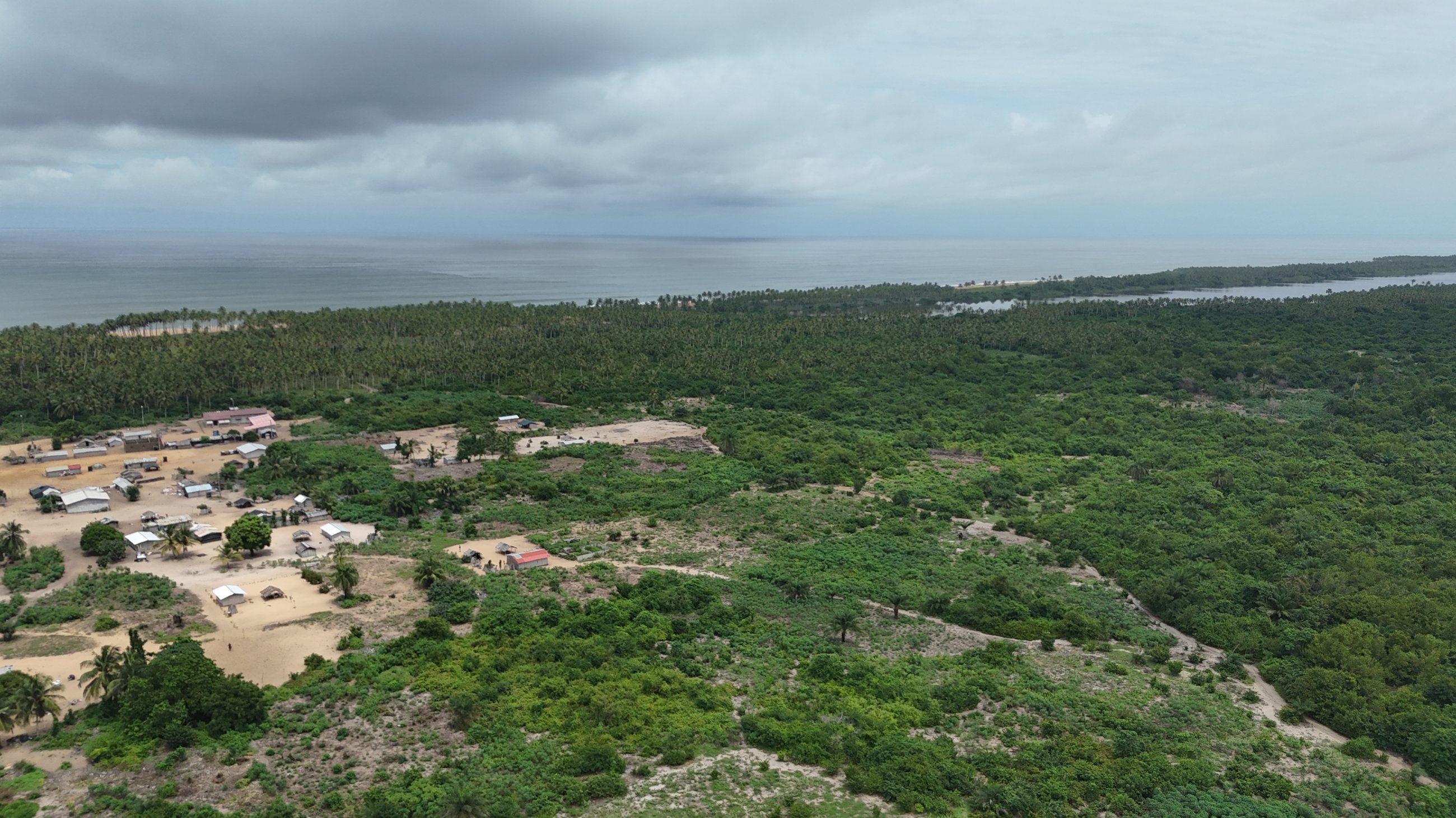 Lagune Grand-Lahou drone